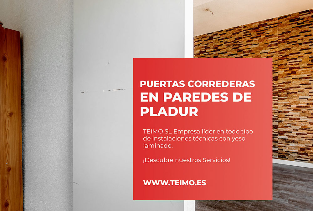 Instalar puertas correderas en paredes de yeso laminado